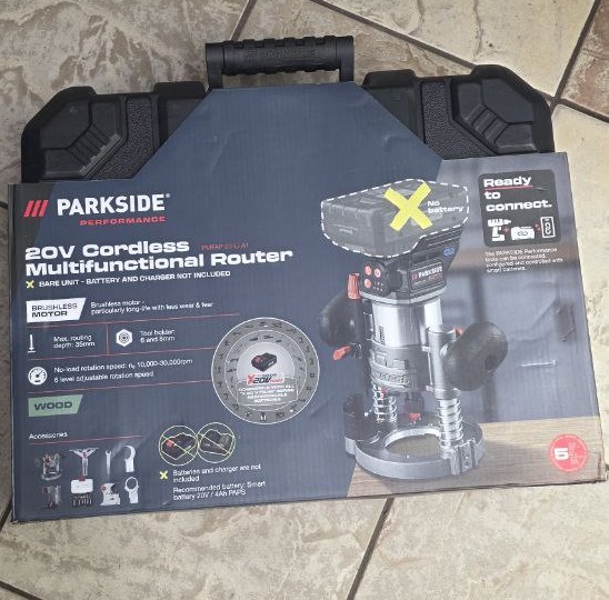 PARKSIDE PERFORMANCE® Akumulatorowa frezarka wielofunkcyjna PMFAP 20-Li A1, 20 V (bez akumulatora i ładowarki)