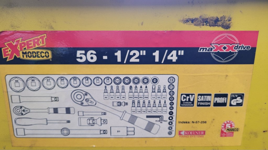 Zestaw kluczy nasadowych Expert Modeco MN-57-256